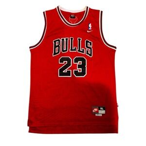 Vintage Nike Michael Jordan Jersey Mens Large Chicago Bulls NBA Length +2 90s